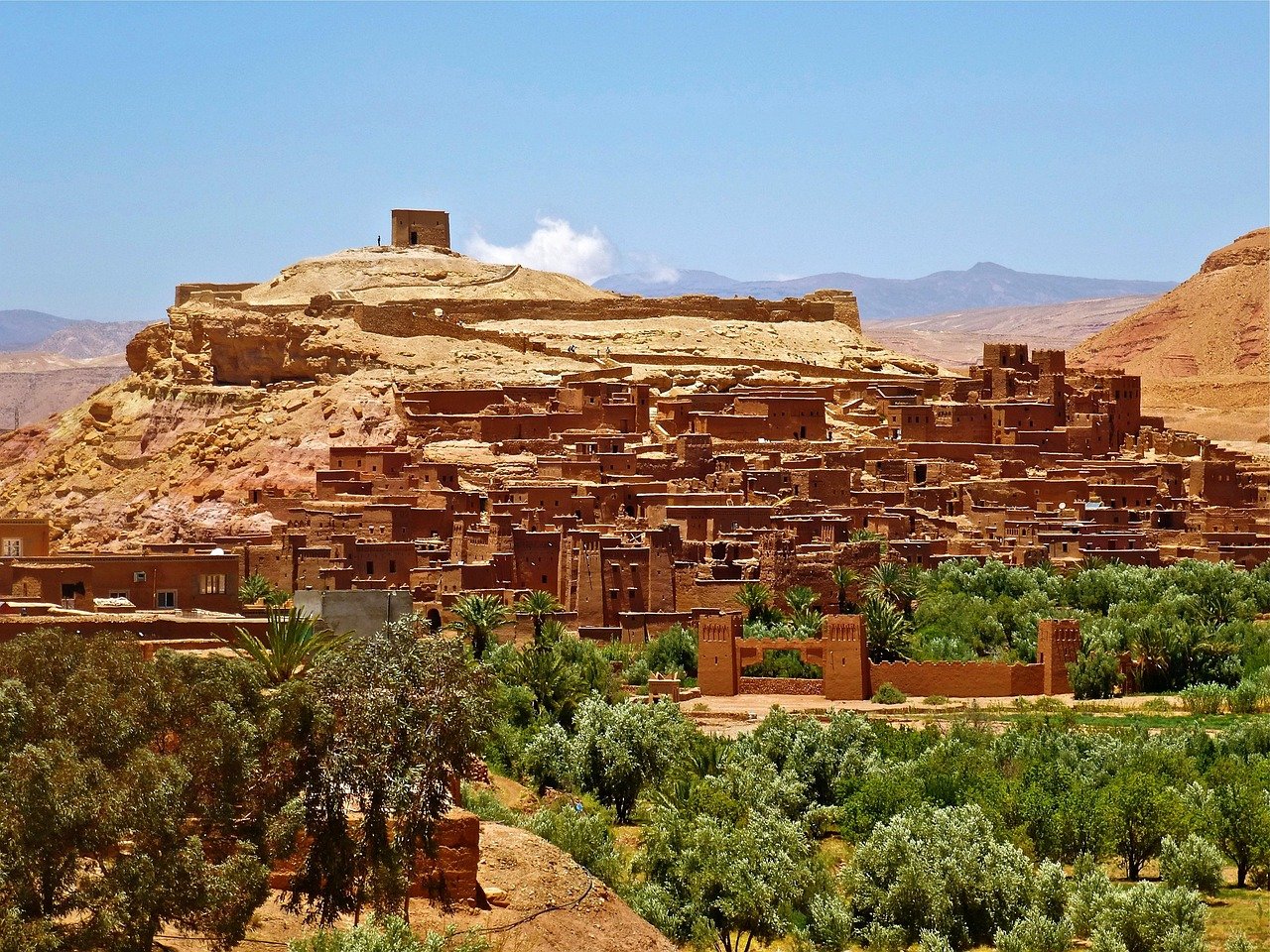 Local Berber village in the Ourika Valley