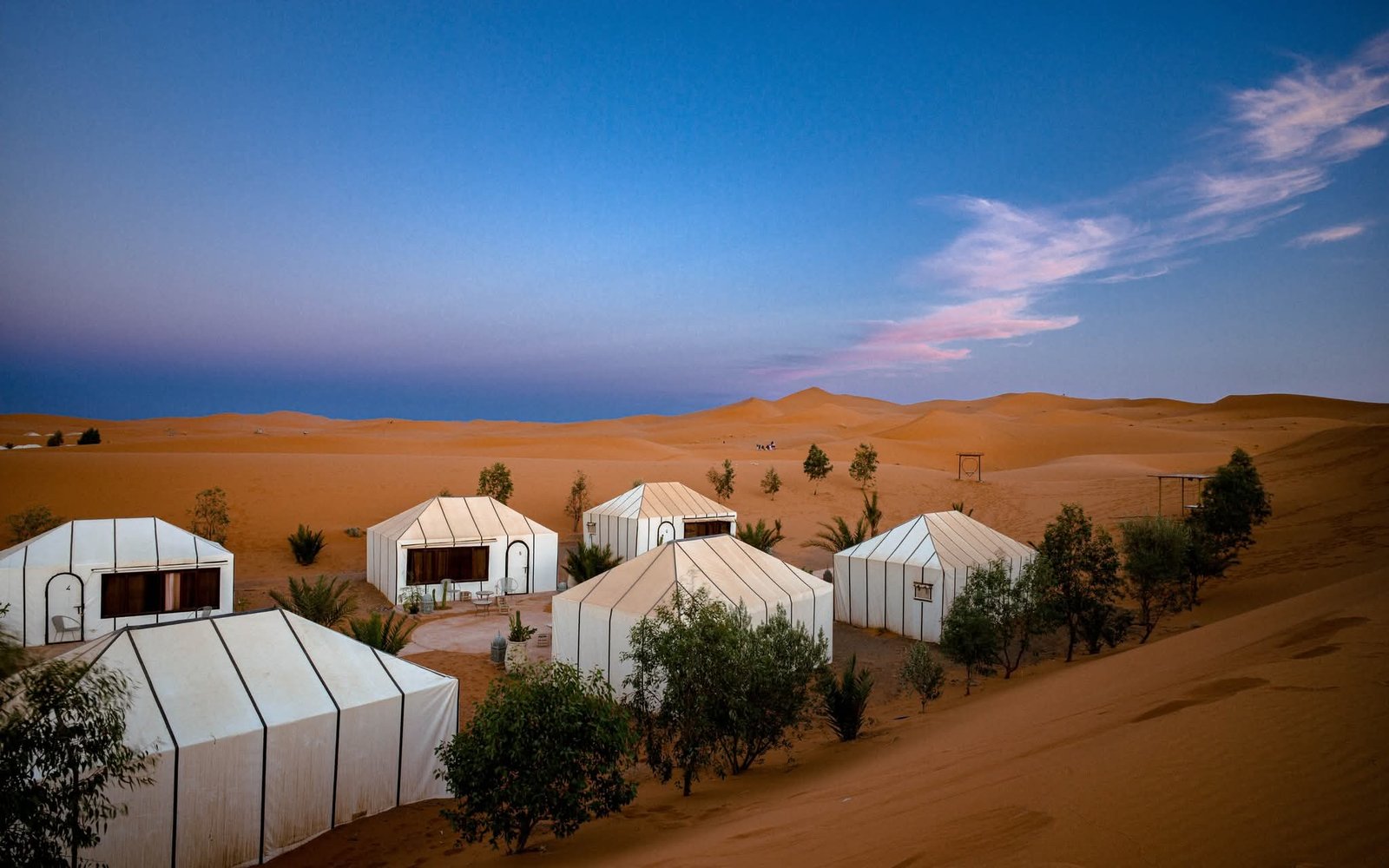desert camp in Merzouga, Morocco