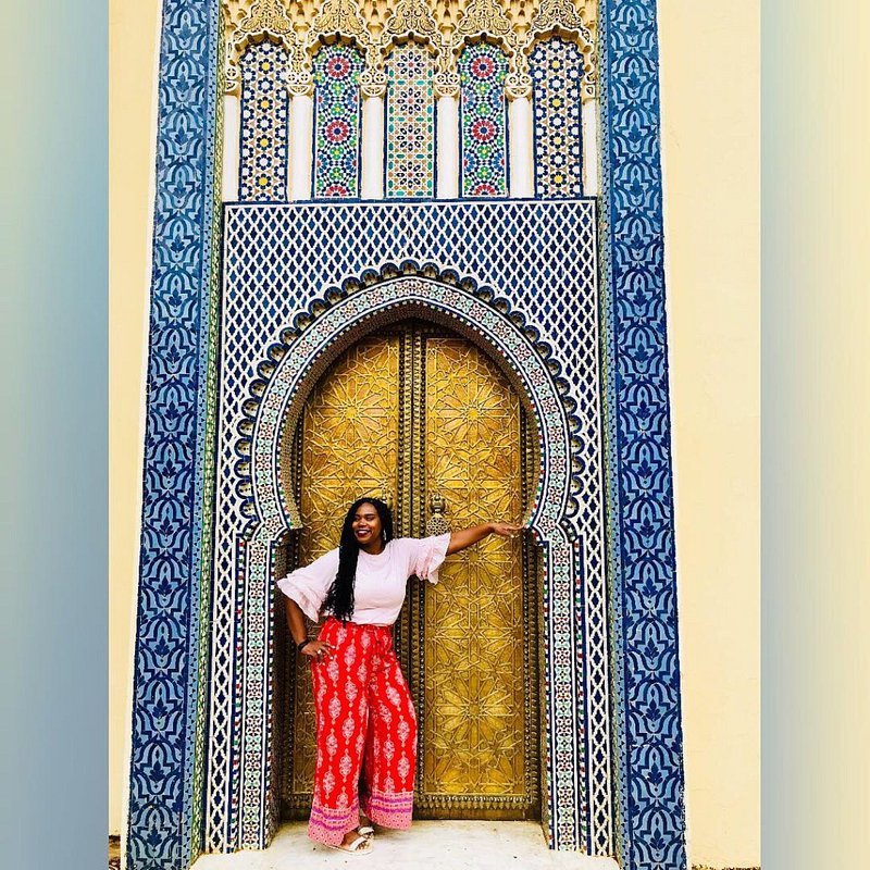 Traditional Zellige tilework in Fes Morocco
